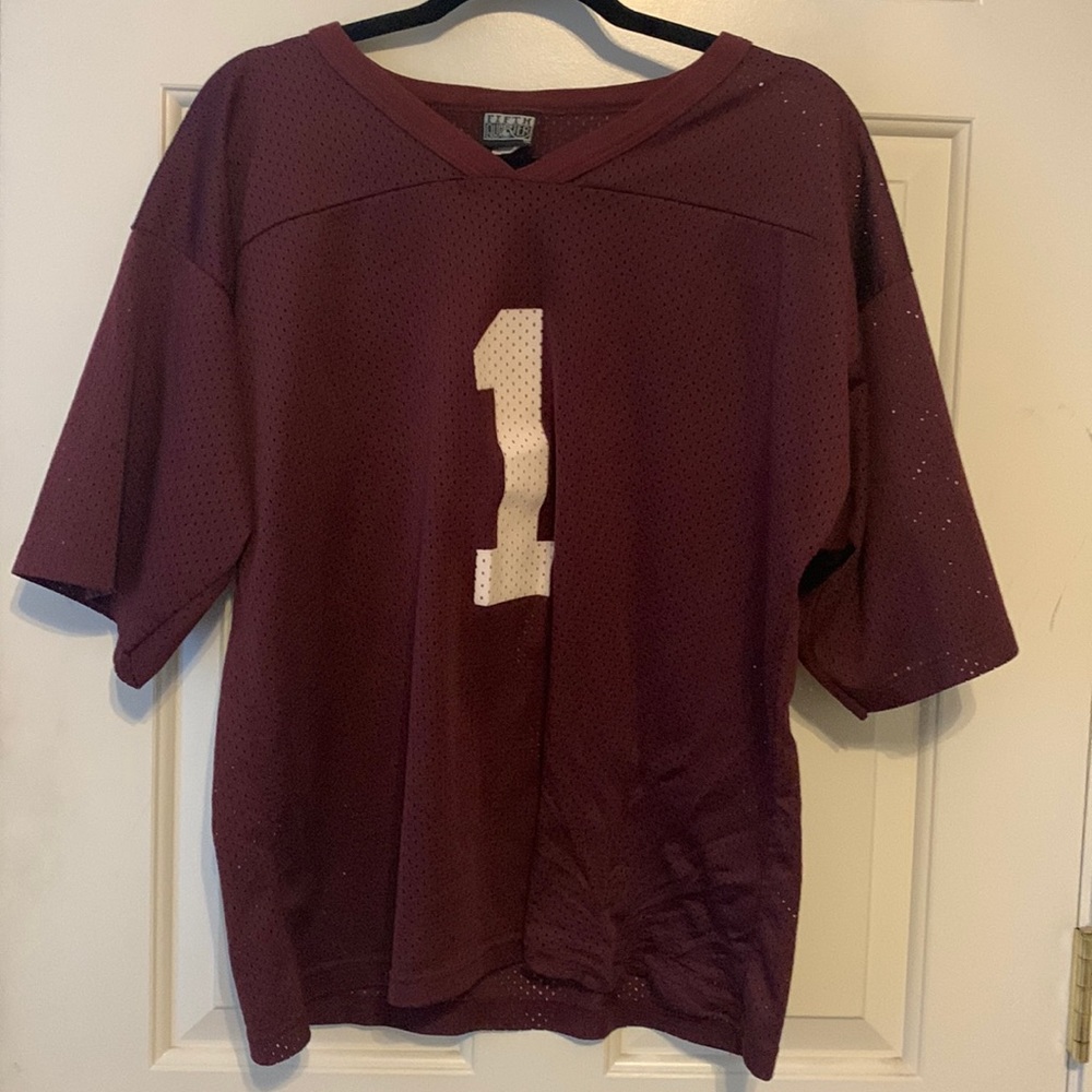 Maroon & White football jersey